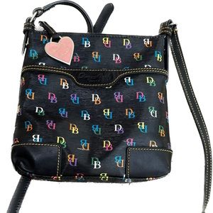 NWT Dooney & Bourke Bitsy LETTERS Black Purse Handbag/Crossbodd